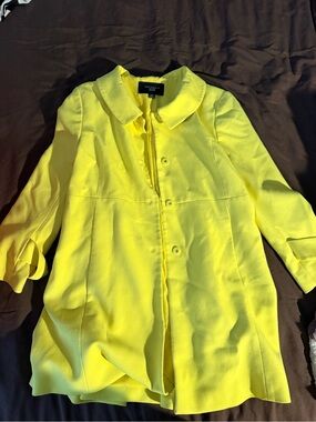 Ann Taylor Sunny Yellow Button-Front Blouse